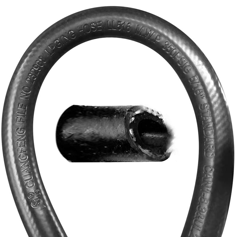 MCAMPAS 1/4 Inch NPT Propane Appliance Extension 5 Feet High Pressure Hose For Gas grills, Turkey Fryers, Fire Pit, Mr Heater.RV Equipment Etc- 1/4" Male NPT x 1/4" Female NPT - Image 3